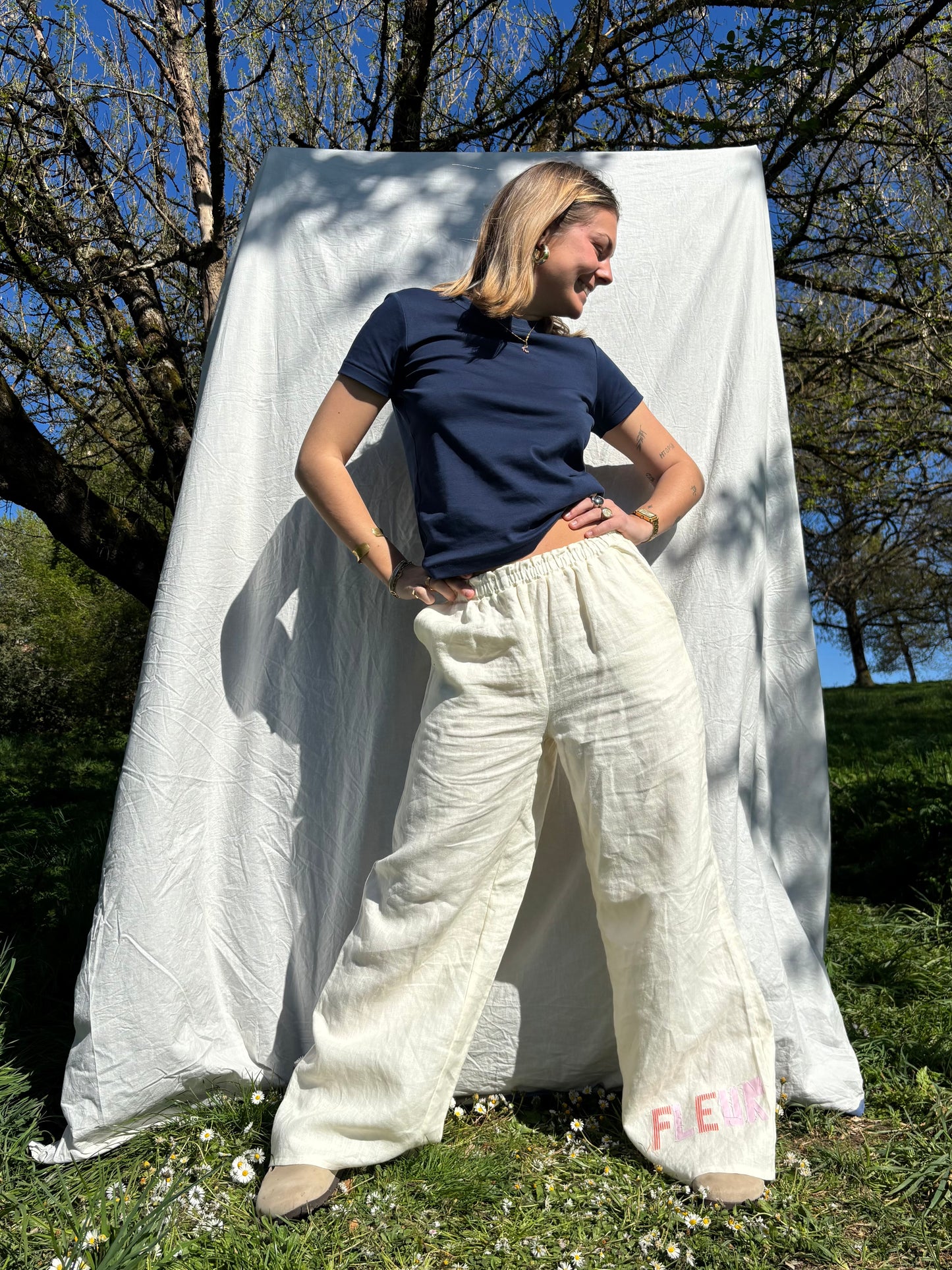 Pants Fleur en lin