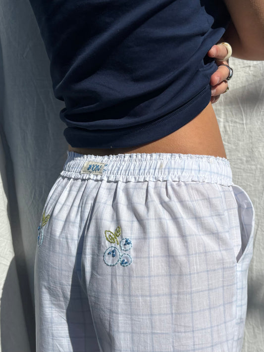 Pants Blue Berry en coton